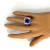 Image 6 : 12.07 CTW Natural Tanzanite 18K Solid White Gold Diamond Ring