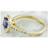 Image 6 : 1.55 CTW Tanzanite 18K Yellow Gold Diamond Ring