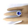 Image 5 : 5.24 CTW Natural Tanzanite 14K Solid White Gold Diamond Ring