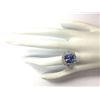 Image 4 : 6.91 CTW Natural Blue Tanzanite And Diamond Ring 14K Solid White Gold