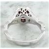 Image 4 : 2.23 CTW Ruby 18K White Gold Diamond Ring