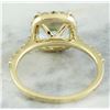 Image 3 : 2.50 CTW Aquamarine 18K Yellow Gold Diamond Ring