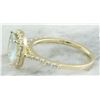Image 4 : 2.50 CTW Aquamarine 18K Yellow Gold Diamond Ring