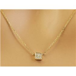 0.10 CTW 18K Yellow Gold Diamond Necklace