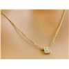 Image 2 : 0.10 CTW 18K Yellow Gold Diamond Necklace