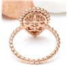 Image 3 : 0.50 CTW Natural Diamond 18K Solid Rose Gold Ring