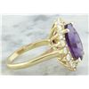 Image 3 : 7.26 CTW Amethyst 18K Yellow Gold Diamond Ring