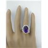 Image 6 : 7.26 CTW Amethyst 18K Yellow Gold Diamond Ring