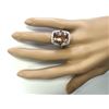 Image 4 : 11.98 CTW Natural Morganite And Diamond Ring In 18K White Gold