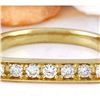 Image 1 : 0.50 CTW Natural Diamond 14K Solid Yellow Gold Ring