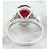 Image 4 : 3.00 CTW Ruby 14K White Gold Diamond Ring