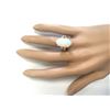 Image 4 : 6.50 CTW Natural Opal And Diamond Ring In 14k Yellow Gold