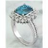 Image 4 : 7.60 CTW Zircon 14K White Gold Diamond Ring