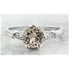 Image 1 : 1.45 CTW Morganite 18K White Gold Diamond Ring