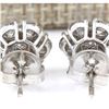 Image 2 : 2.50 CTW Natural Diamond Earrings 18K Solid White Gold