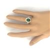 Image 5 : 2.86 CTW Natural Emerald 14K Solid Yellow Gold Diamond Ring