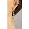 Image 3 : 10.67 CTW Natural Diamond Earrings 14k Solid Yellow Gold