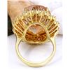 Image 3 : 18.42 CTW Natural Morganite 14K Solid Yellow Gold Diamond Ring