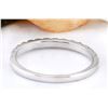 Image 3 : 0.30 CTW Natural Diamond 18K Solid White Gold Ring