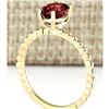 Image 3 : 1.31 CTW Natural Pink Tourmaline Ring In 18K Yellow Gold