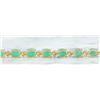 Image 5 : 11.20 CTW Emerald 14K Yellow Gold Diamond Bracelet