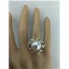 Image 5 : 0.80 CTW 13.10 Millimeter Pearl 14K Yellow Gold Diamond Ring