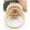 Image 4 : 9.35 CTW Natural Morganite 14K Solid Yellow Gold Diamond Ring