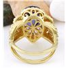 Image 3 : 7.73 CTW Natural Tanzanite 14K Solid Yellow Gold Diamond Ring