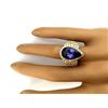 Image 5 : 7.73 CTW Natural Tanzanite 14K Solid Yellow Gold Diamond Ring