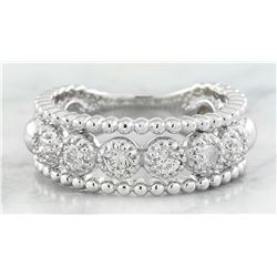 0.50 CTW Diamond 18K White Gold Ring