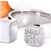 Image 2 : 0.15 CTW Natural Diamond 14K Solid White Gold Ring