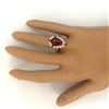 Image 5 : 4.52 CTW Natural Ruby 18K Solid Yellow Gold Diamond Ring