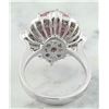 Image 3 : 7.85 CTW Tourmaline 18K White Gold Diamond Ring