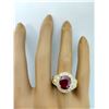 Image 6 : 3.70 CTW Ruby 14K Yellow Gold Diamond Ring