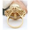 Image 4 : 14.08 mm Gold South Sea Pearl 14K Solid Yellow Gold Diamond Ring
