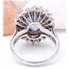 Image 3 : 4.72 CTW Natural Tanzanite 18K Solid White Gold Diamond Ring