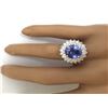 Image 5 : 4.72 CTW Natural Tanzanite 18K Solid White Gold Diamond Ring
