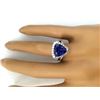 Image 5 : 5.03 CTW Natural Tanzanite 14K Solid White Gold Diamond Ring