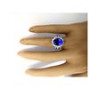 Image 5 : 6.72 CTW Natural Tanzanite 18K Solid White Gold Diamond Ring