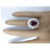 Image 5 : 6.30 CTW Natural Ruby 18K Solid Yellow Gold Diamond Ring