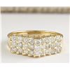 Image 1 : 0.75 CTW Natural Diamond Ring 18K Solid Yellow Gold