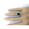 Image 5 : 2.41 CTW Natural Emerald 14K Solid White Gold Diamond Ring