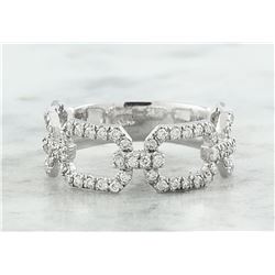 0.65 CTW Diamond 18K White Gold Ring