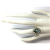Image 4 : 6.50 CTW Natural Aquamarine And Diamond Ring 18K Solid Yellow Gold