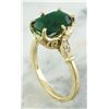 Image 3 : 3.64 CTW Emerald 14K Yellow Gold Diamond Ring