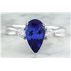 Image 1 : 1.70 CTW Tanzanite 14K White Gold Diamond Ring