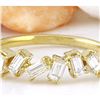 Image 1 : 0.75 CTW Natural Diamond 18K Solid Yellow Gold Ring