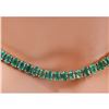Image 4 : 48.00 CTW Natural Emerald 14K Solid Yellow Gold Necklace