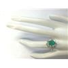 Image 4 : 3.08 CTW Natural Emerald And Diamond Ring 14K Solid Yellow Gold