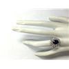 Image 4 : 3.32 CTW Natural Blue Sapphire Diamond Ring 18K Solid White Gold